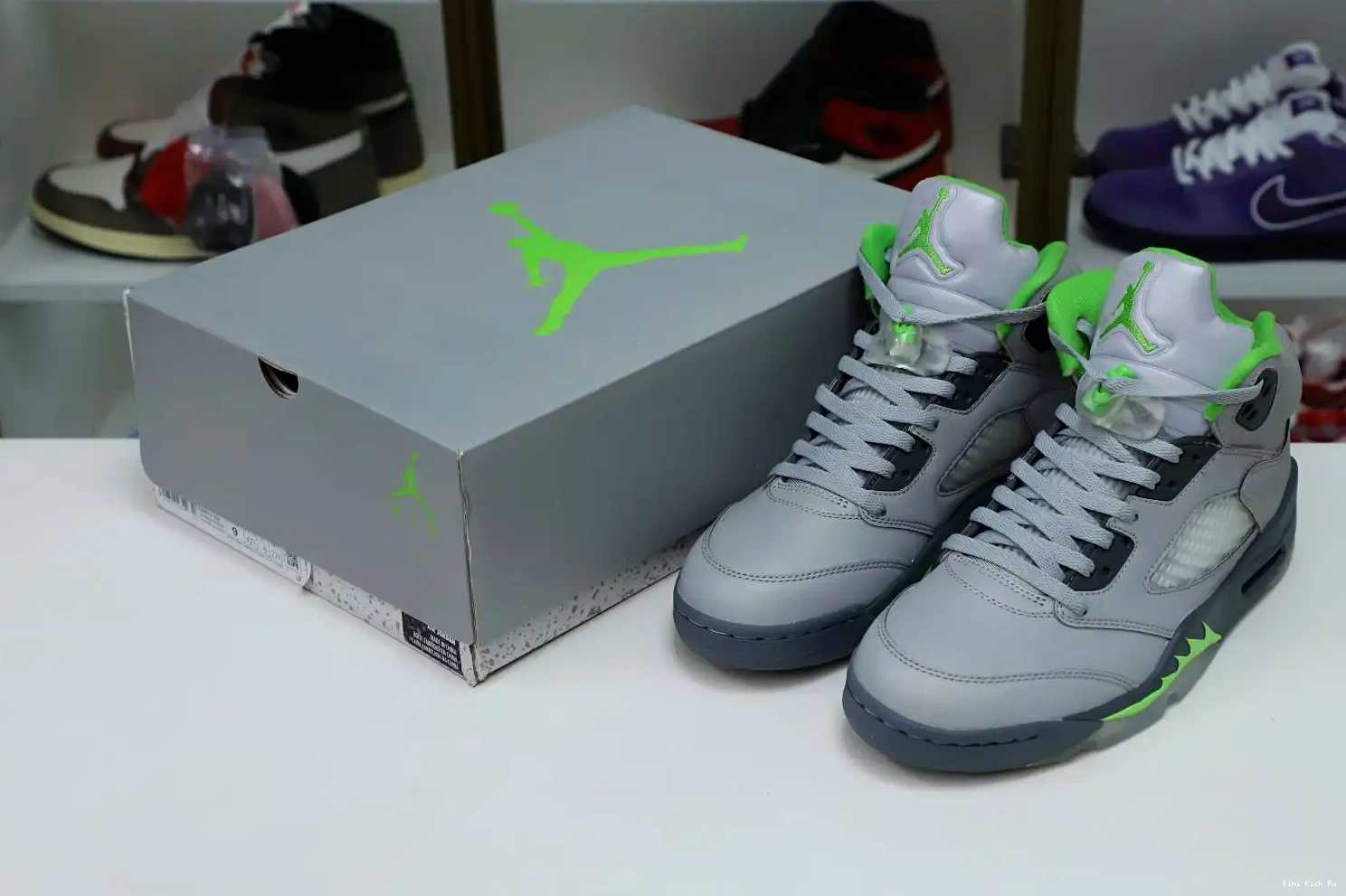 5 RETRO 2022 AIR 'GREEN JORDAN Kimikick BEAN' 0409